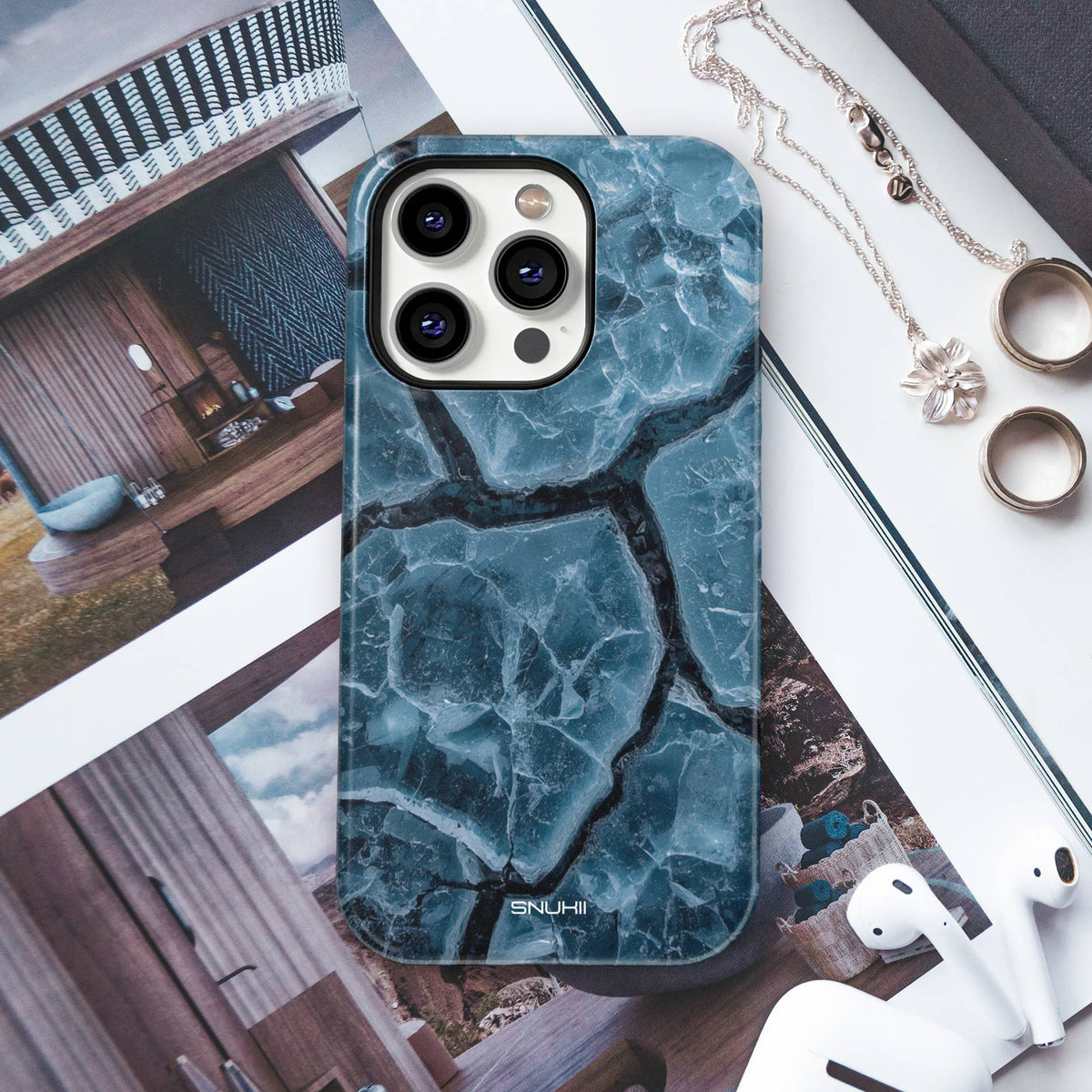 Cracked Ice Tough Phone Case
