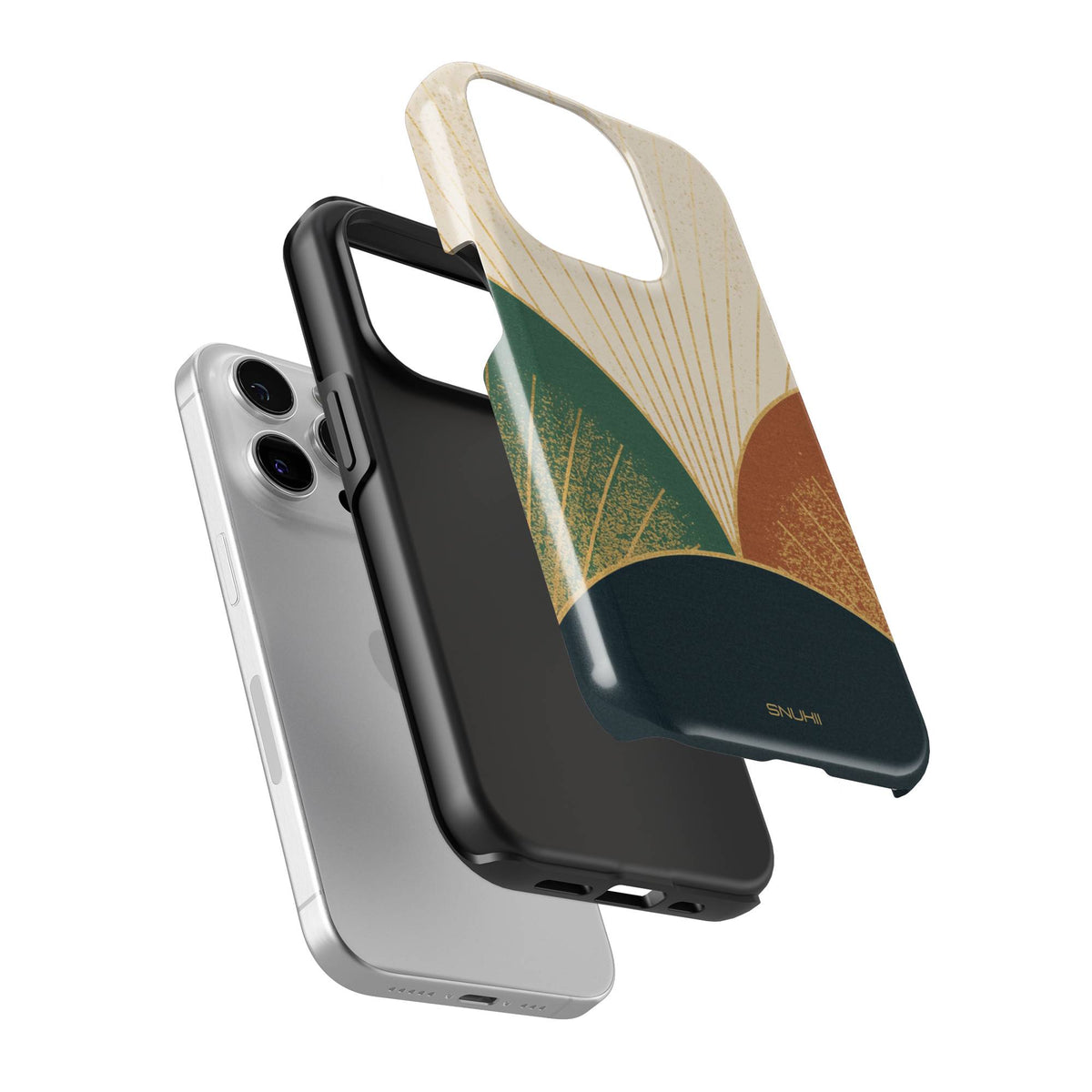 Abstract Sunburst Tough Phone Case