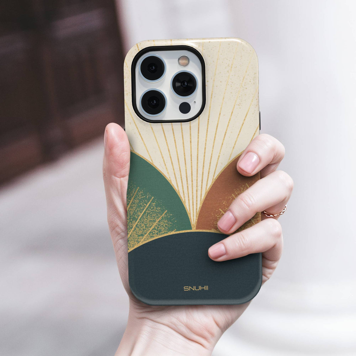 Abstract Sunburst Tough Phone Case