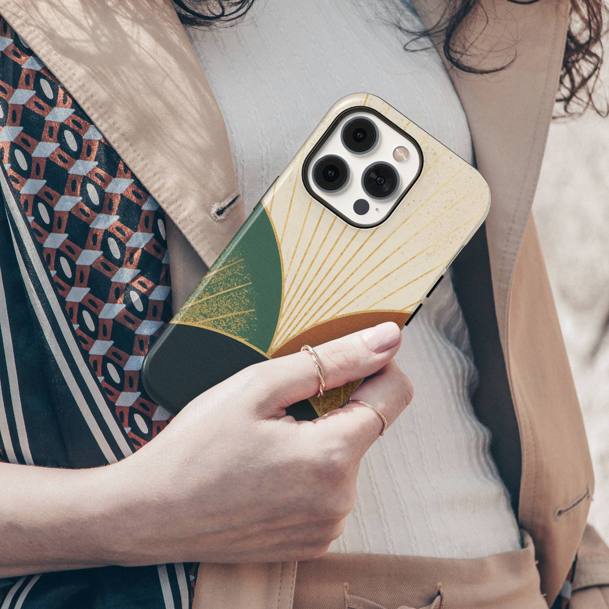 Abstract Sunburst Tough Phone Case