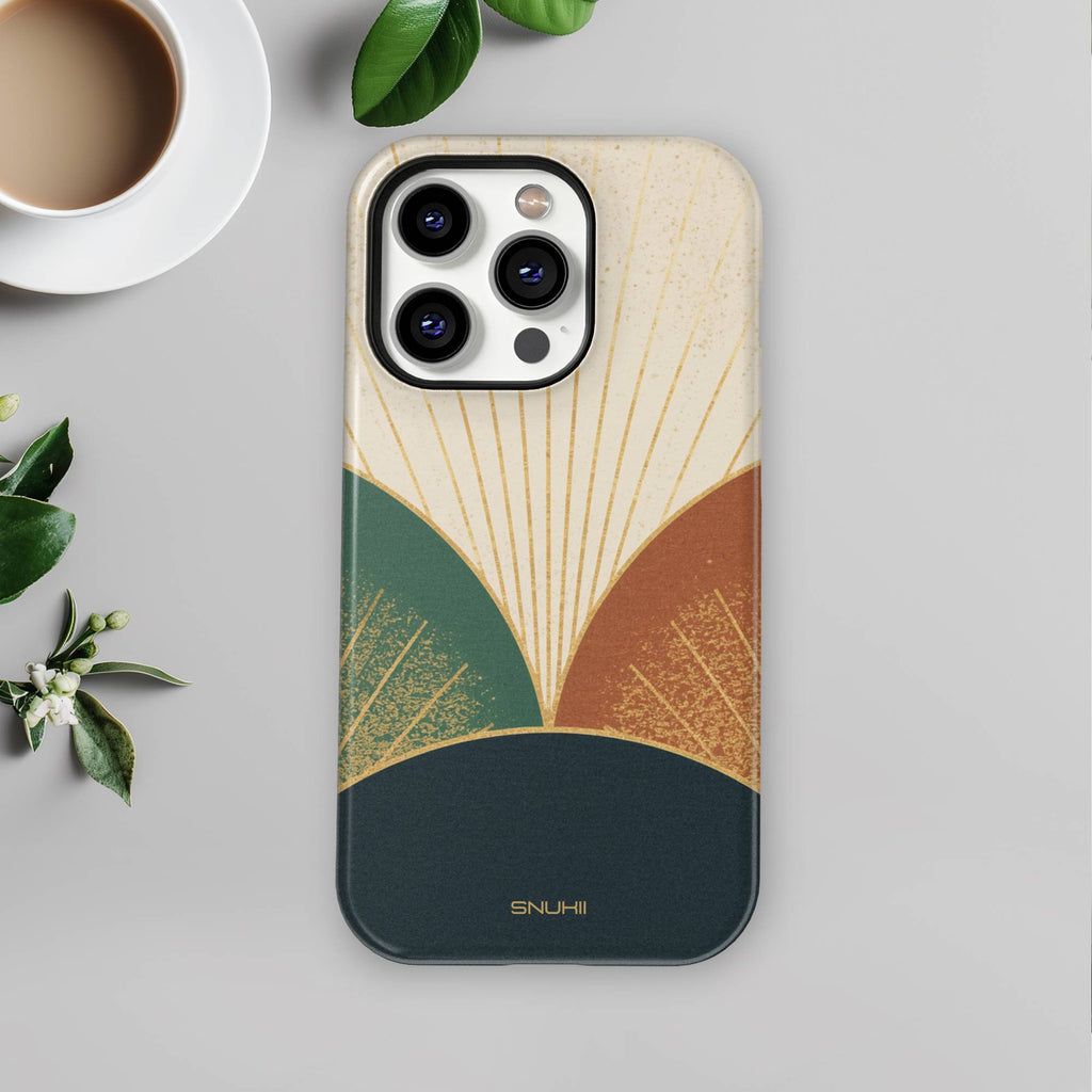 Abstract Sunburst Tough Phone Case