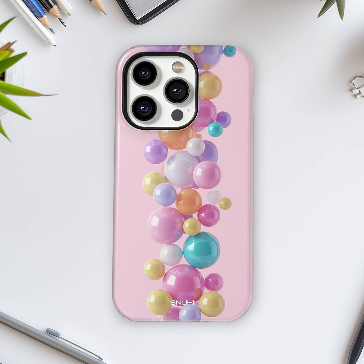 Pearl Bubble Tough Phone Case
