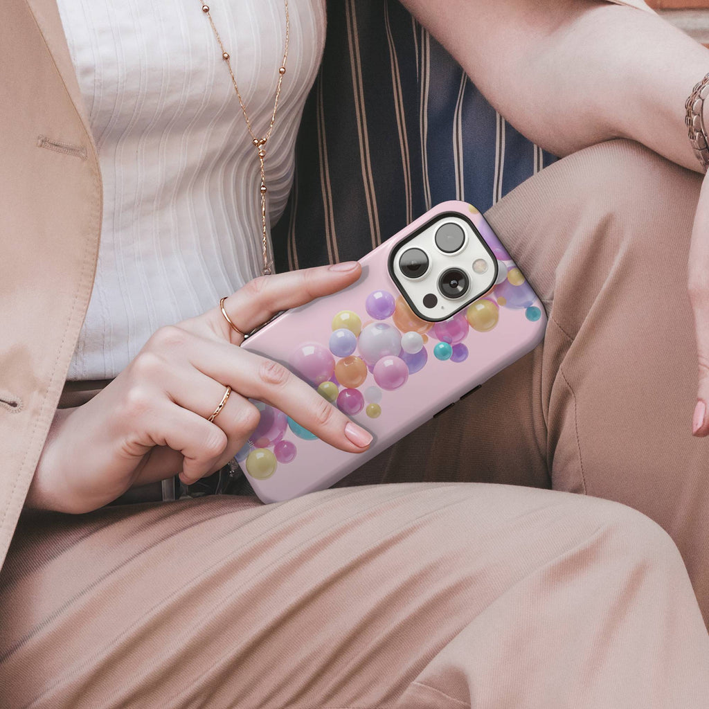 Pearl Bubble Tough Phone Case