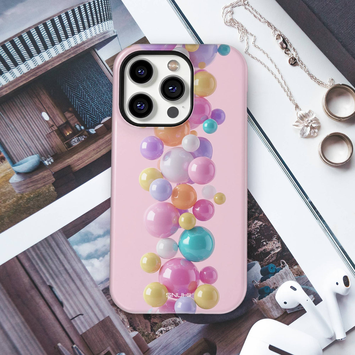 Pearl Bubble Tough Phone Case