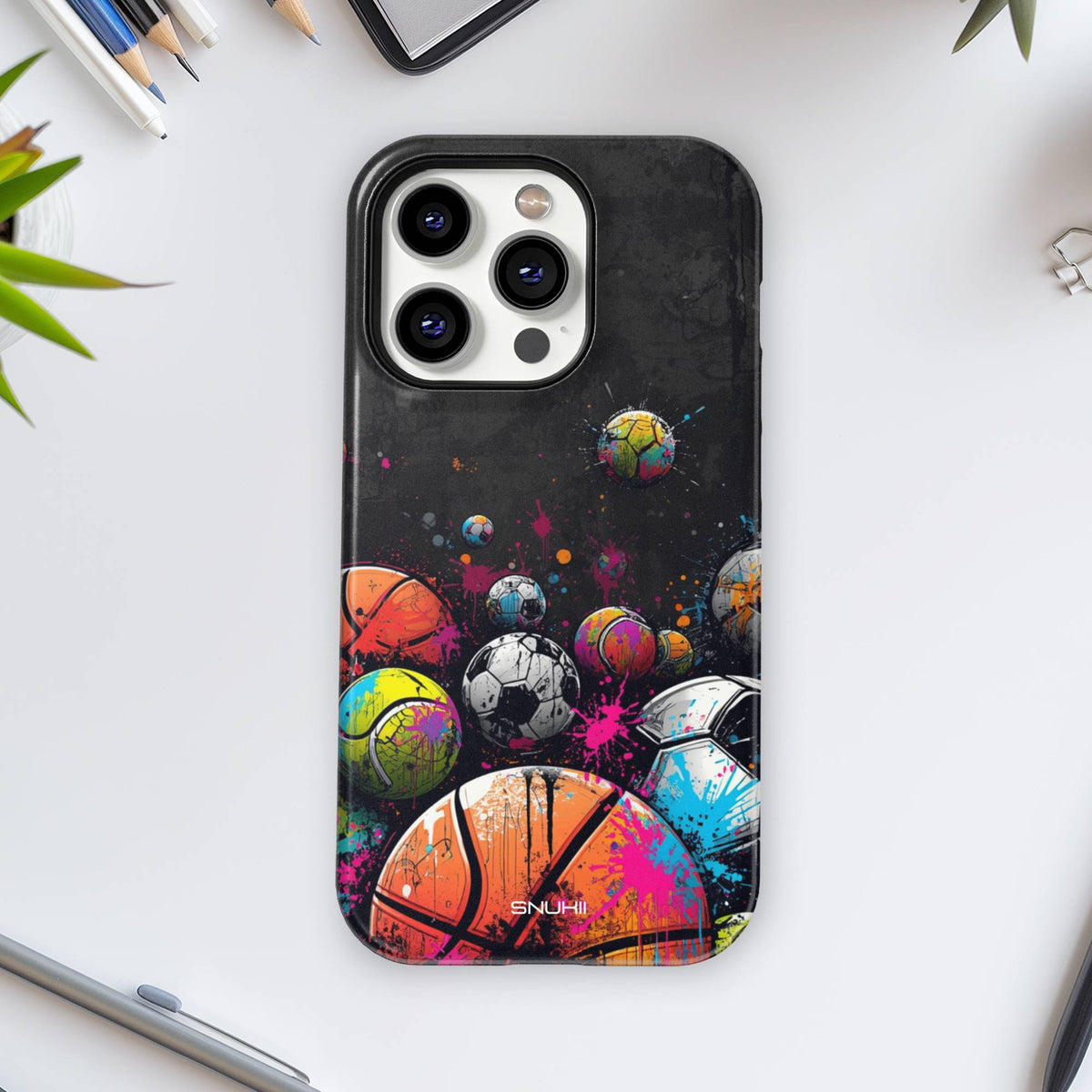 Paint Splatter Tough Phone Case