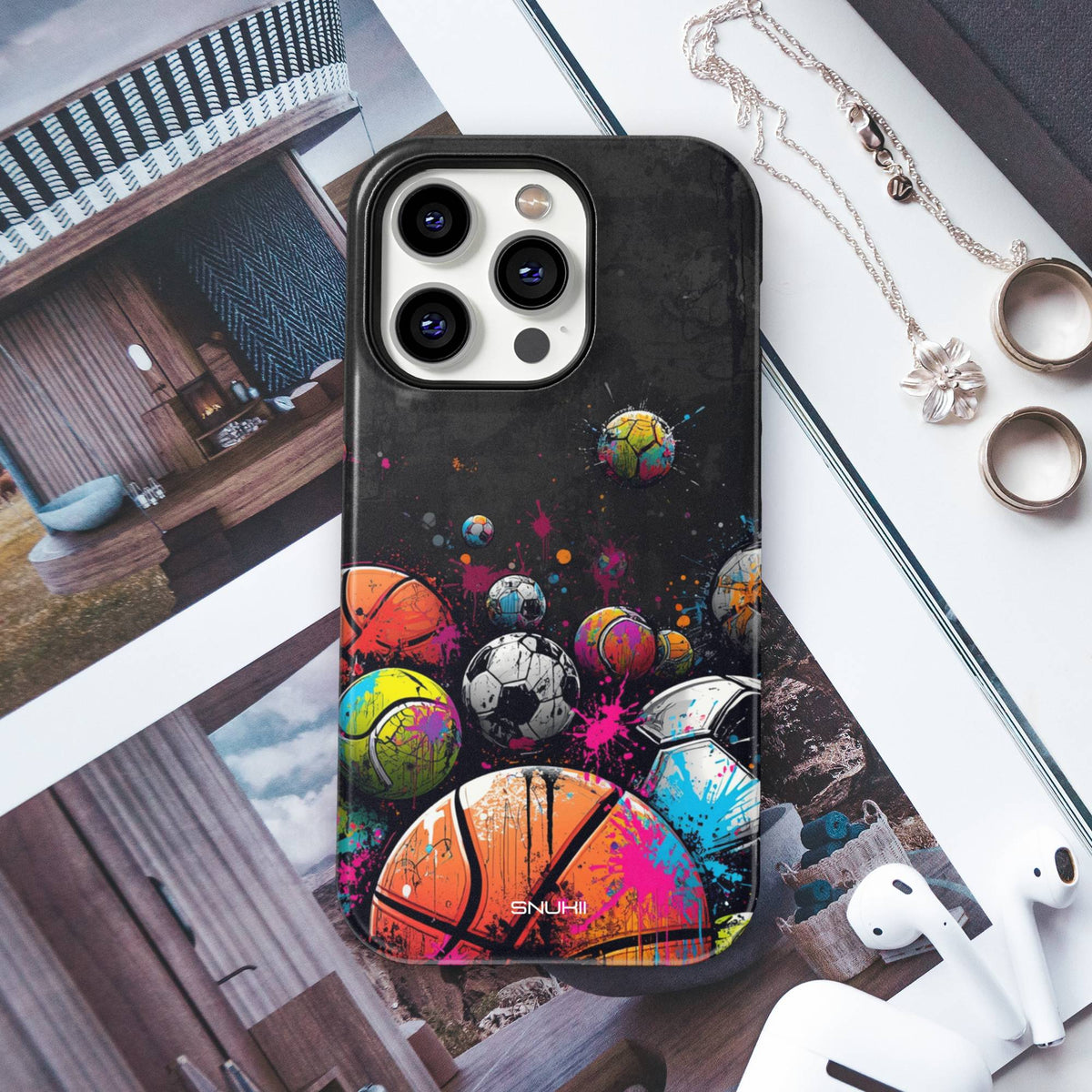 Paint Splatter Tough Phone Case