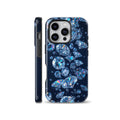 Floating sparkling diamonds pattern phone case compatible with iPhone, Samsung, and Pixel devices, featuring luxury crystal graphic design.