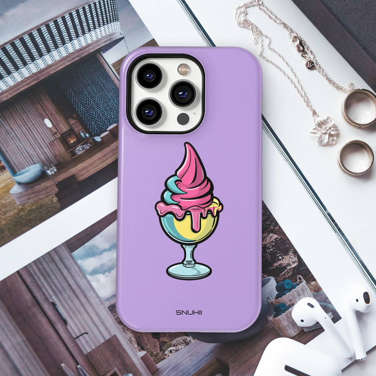 Ice Cream Sundae Tough Phone Case