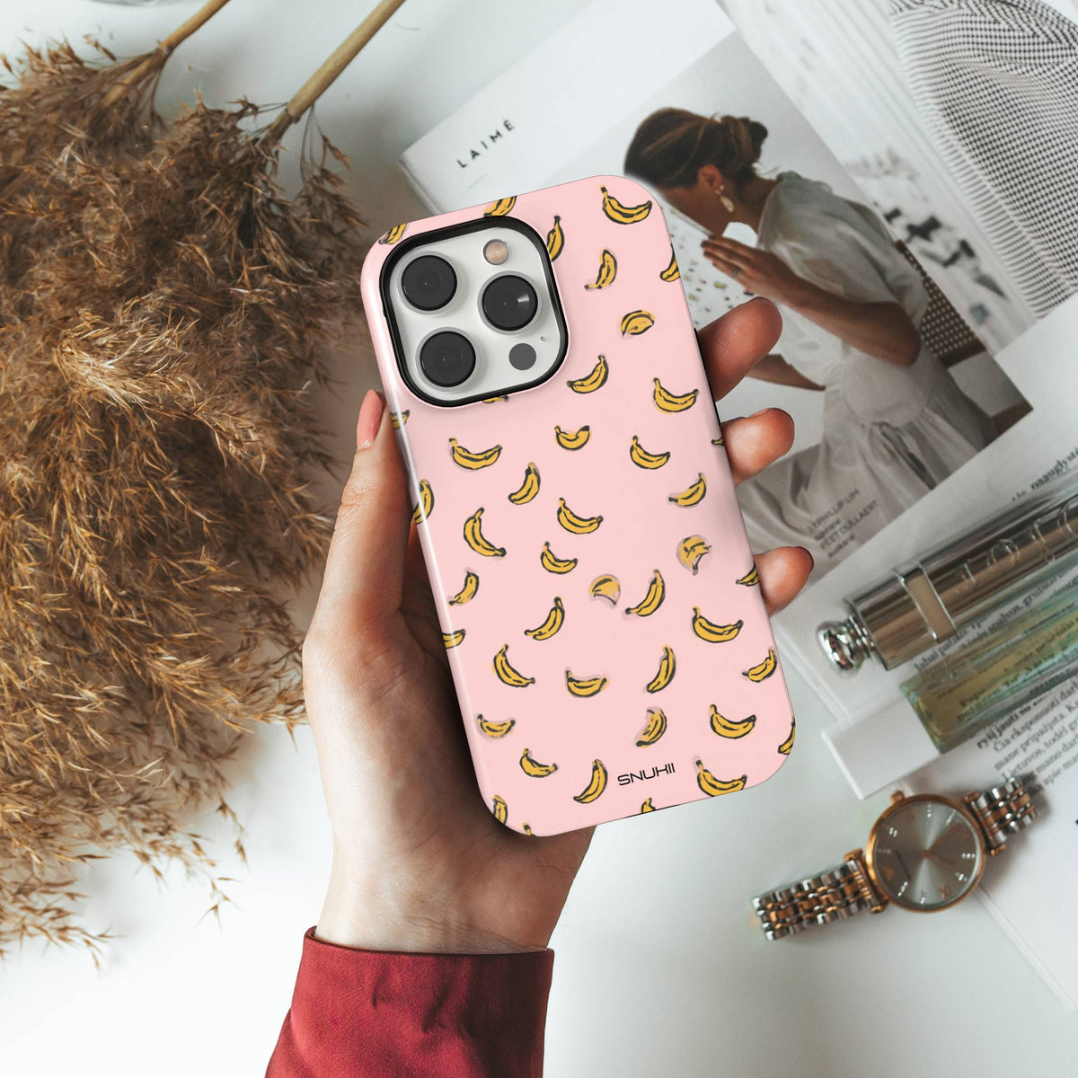 Pink Banana Tough Phone Case