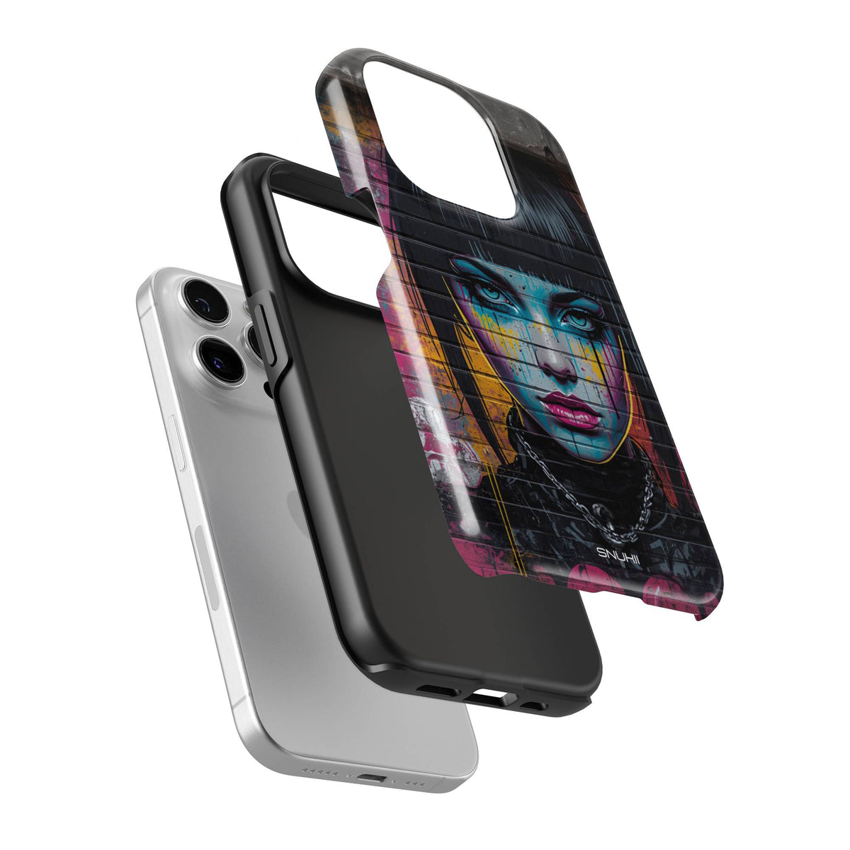 Cool Graffiti Girl Tough Phone Case