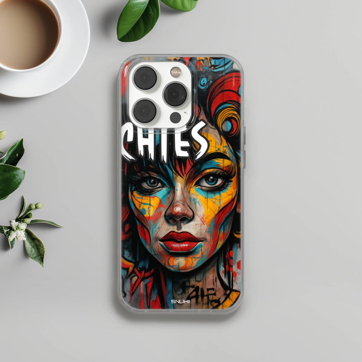 Pop Art Portrait Clear Gel Phone Case