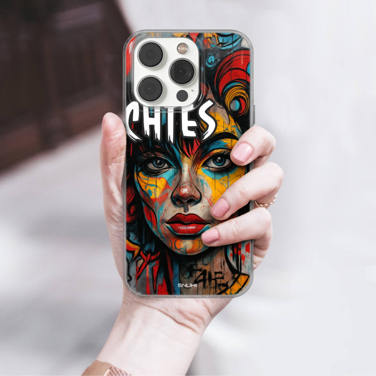 Pop Art Portrait Clear Gel Phone Case