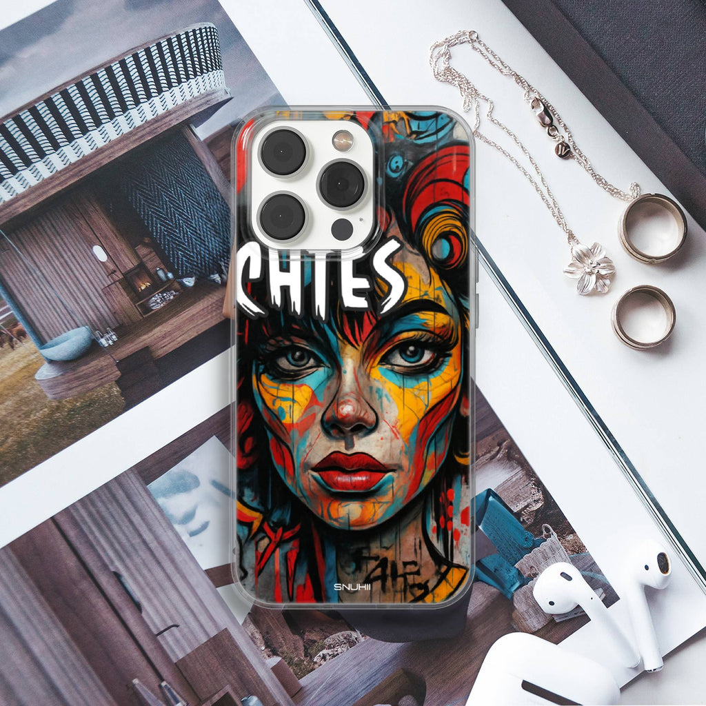 Pop Art Portrait Clear Gel Phone Case