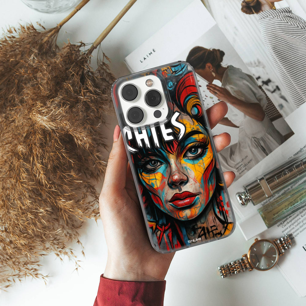 Pop Art Portrait Clear Gel Phone Case